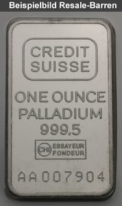 Palladiumbarren 1oz "Resale" - Miniaturansicht 4