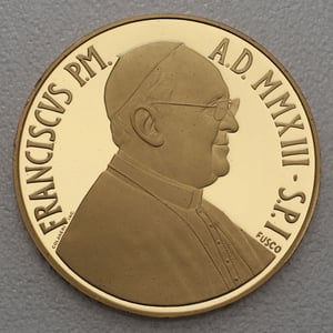 Goldmünze "100 Euro - 2013" Sixtinische Madonna (Vatikanstadt) - Miniaturansicht 2