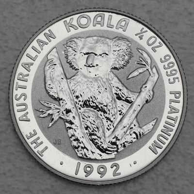 Platinmünze 1/4oz "Koala" (Australien) - Miniaturansicht 3