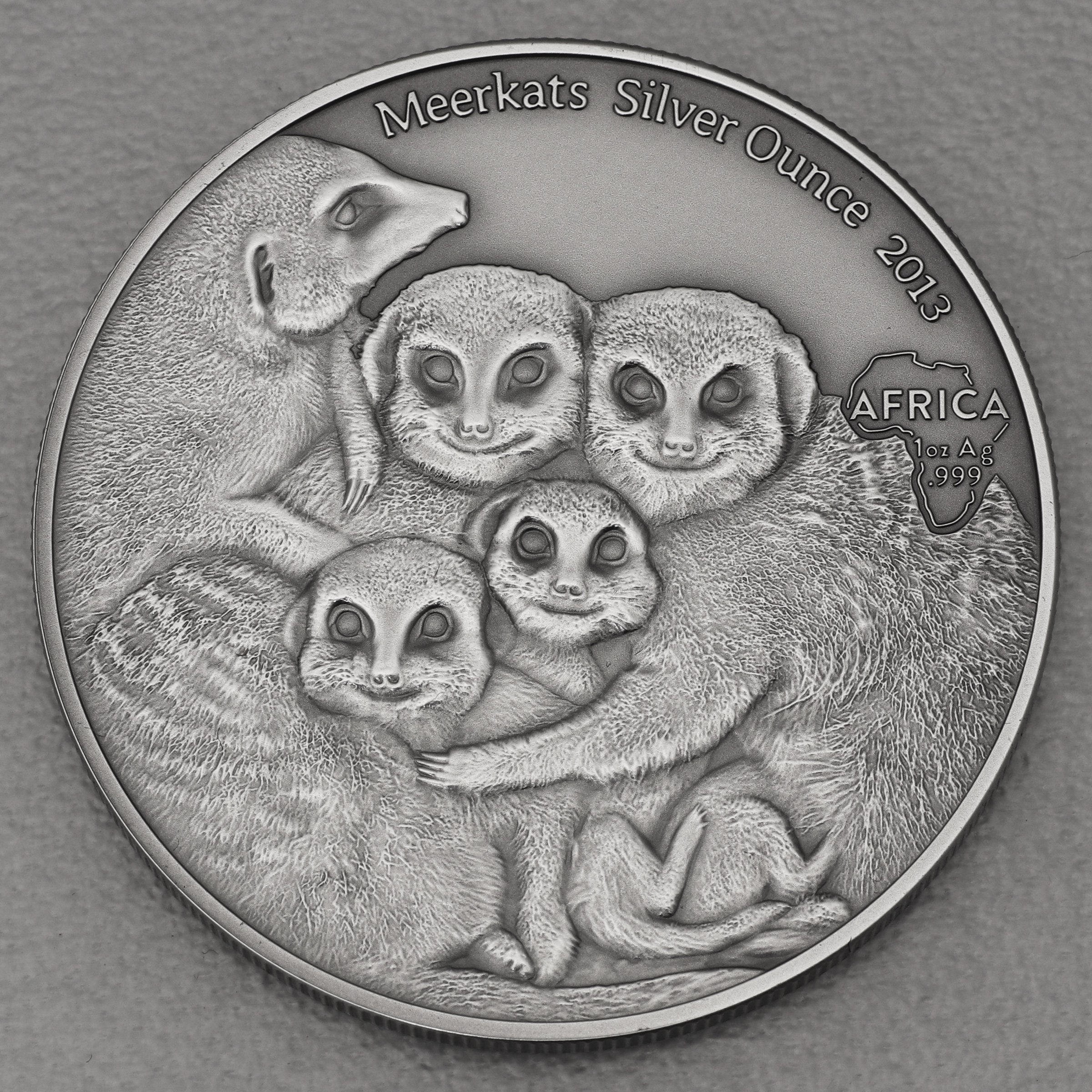 Silbermünze 1oz "Erdmännchen" 2013 (AF) Africa Silver Ounce (Kongo) - Hauptansicht