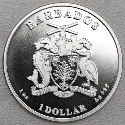 Silbermünze 1oz "Seepferdchen" 2018 Caribbean Silver (Barbados) - Miniaturansicht 2