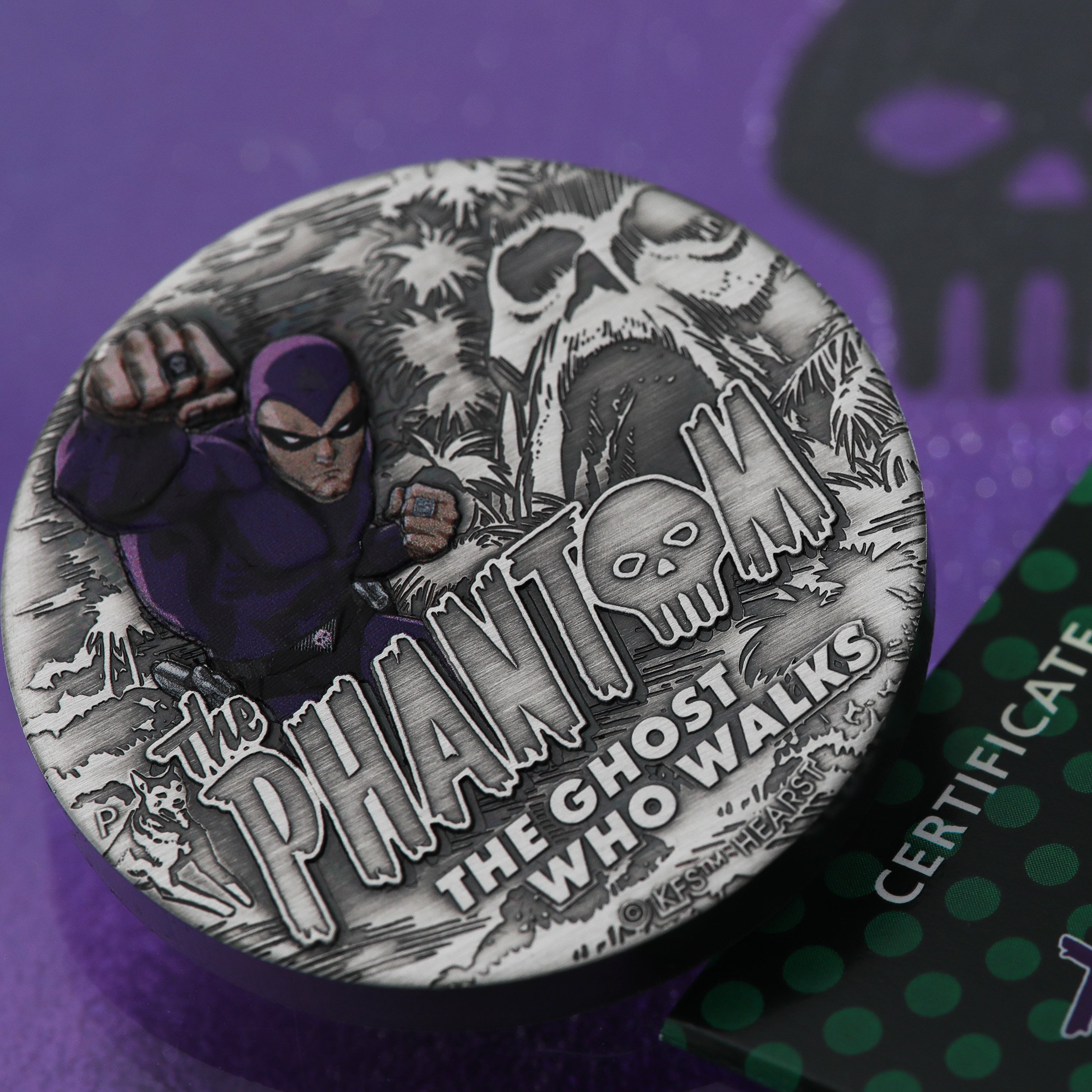 Silbermünze 2oz "The Phantom" 2023 (AF/koloriert) (Tuvalu) - Detailansicht 4