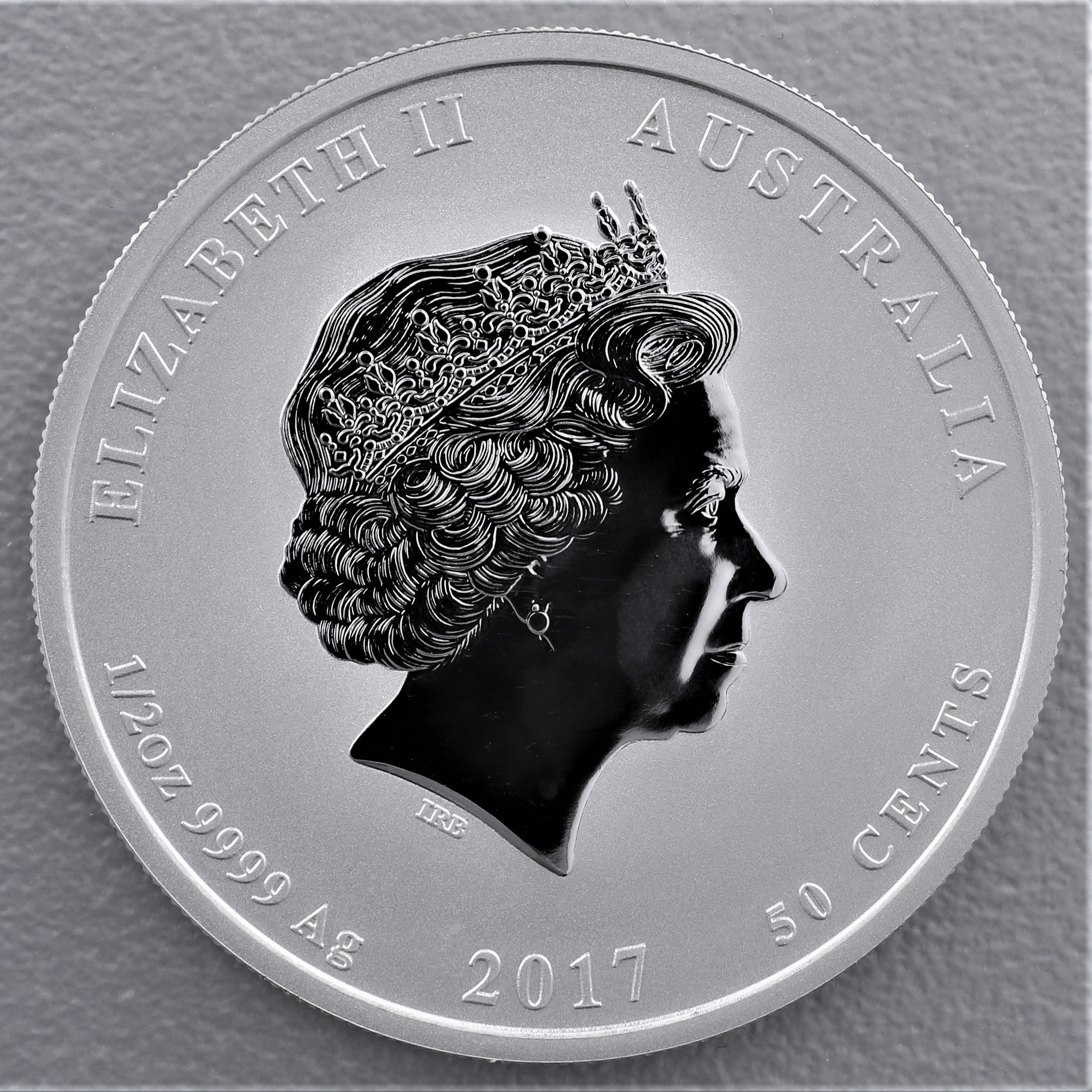 Silbermünze 1/2oz "Hahn" 2017 Lunar II – Year of the Rooster (Australien) - Detailansicht 1