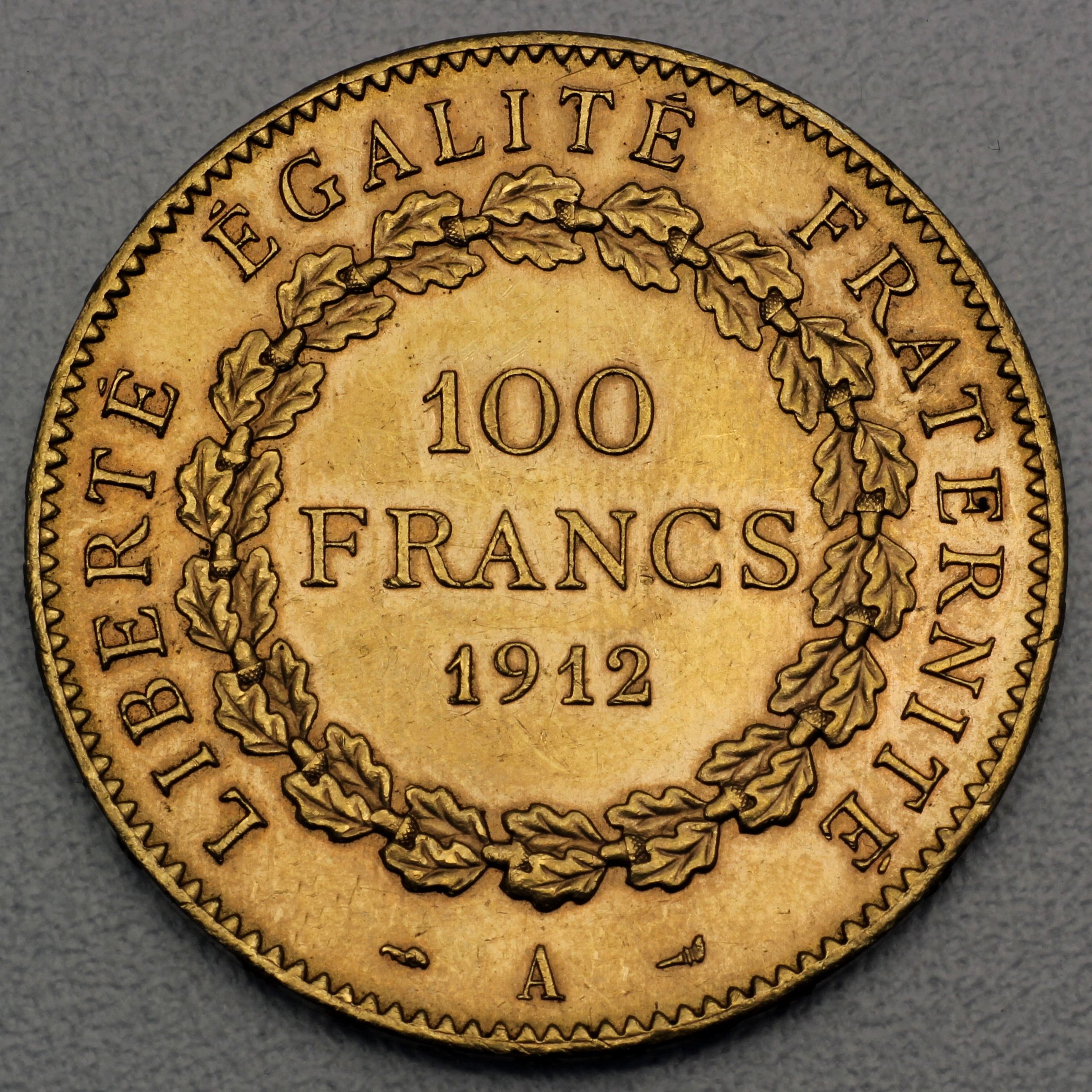 Goldmünze 100 Francs "Engel-Republik" (Frankreich) - Detailansicht 1
