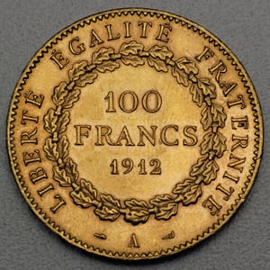 Goldmünze 100 Francs "Engel-Republik" (Frankreich) - Miniaturansicht 2