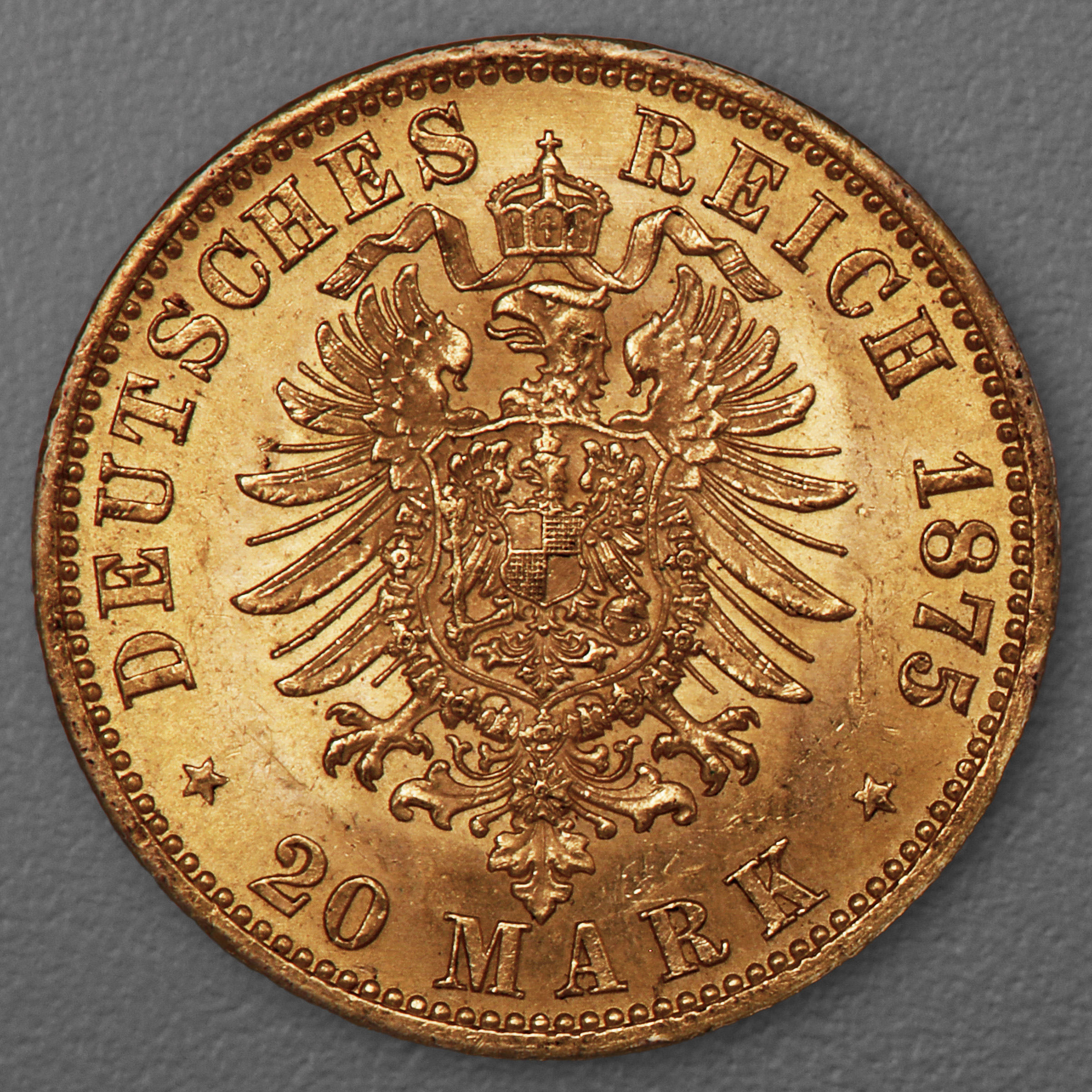 Goldmünze 20 Mark "Wilhelm I." 1875-A J.246 (Preußen) - Detailansicht 1
