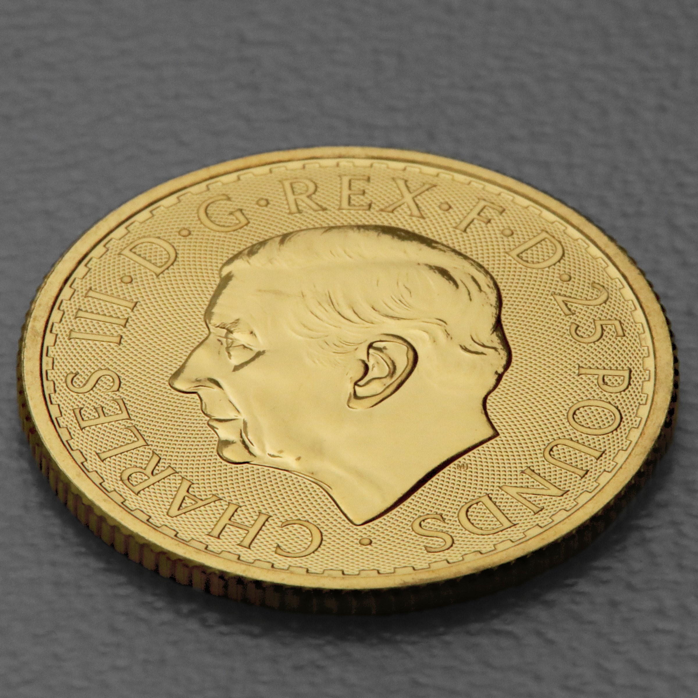 Goldmünze 1/4oz "Britannia" 2023 Charles III. (Großbritannien) - Detailansicht 3