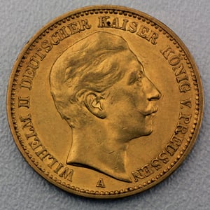 Goldmünze 50 x 20 Mark "Wilhelm II. – Preußen" Tube (Deutschland) - Miniaturansicht 2