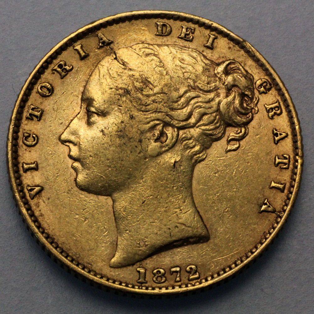 Goldmünze 1 Sovereign "Victoria" Wappen (Großbritannien) - Detailansicht 2