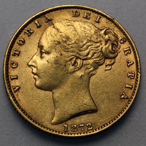 Goldmünze 1 Sovereign "Victoria" Wappen (Großbritannien) - Miniaturansicht 3
