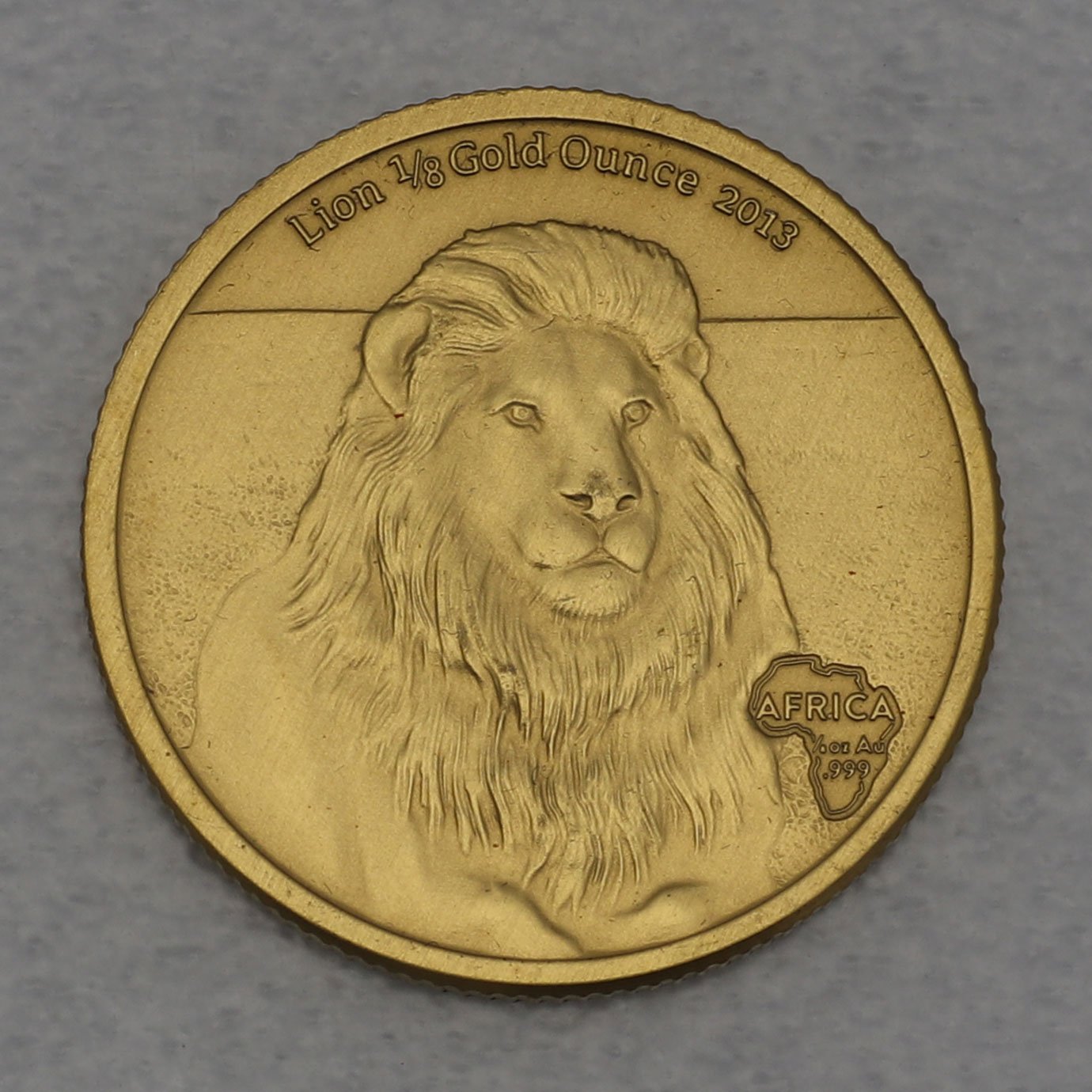 Goldmünze 1/8oz "Löwe" 2013 Africa (Gabun) - Hauptansicht