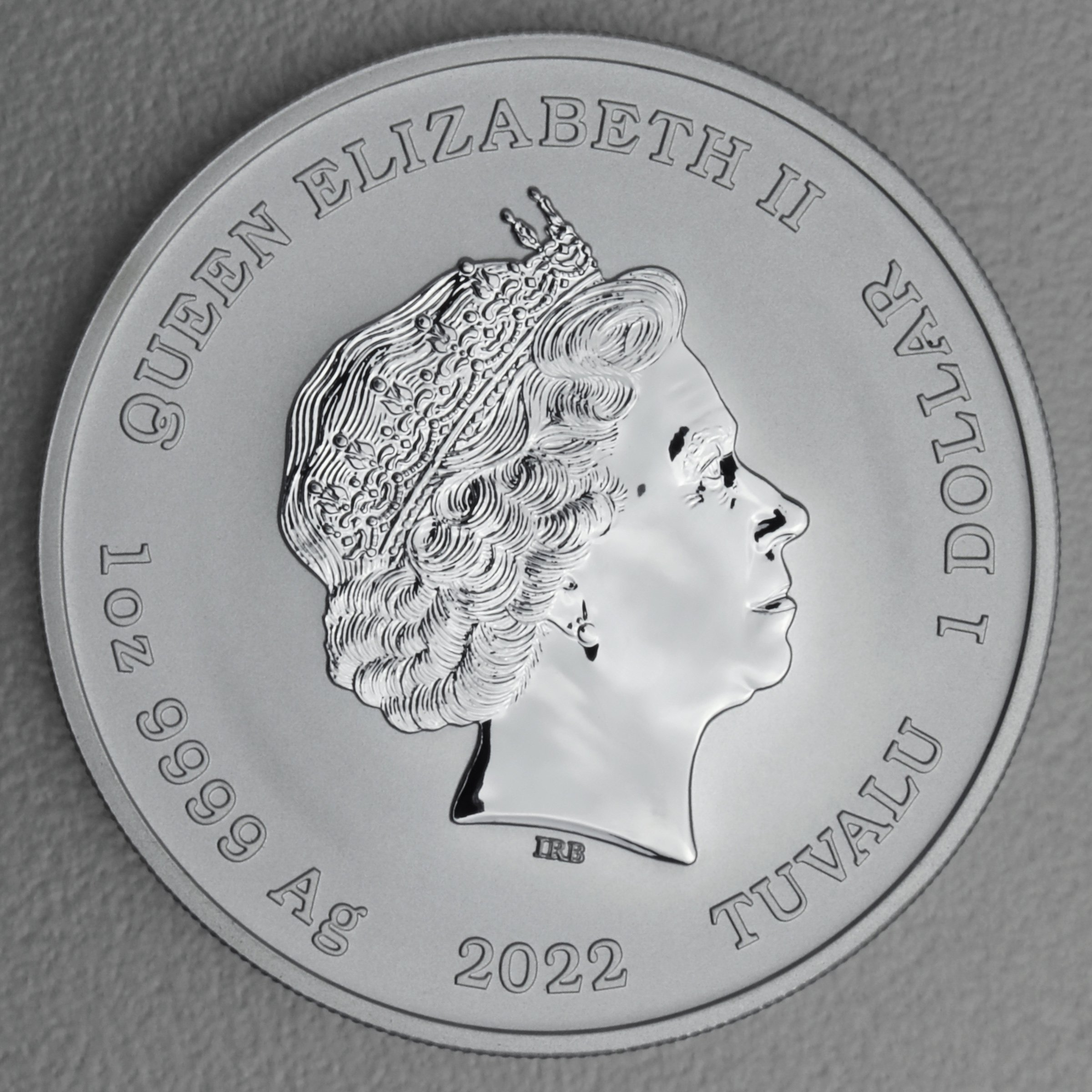 Silbermünze 1oz "Homer Simpson" 2022 The Simpsons (Tuvalu) - Detailansicht 1