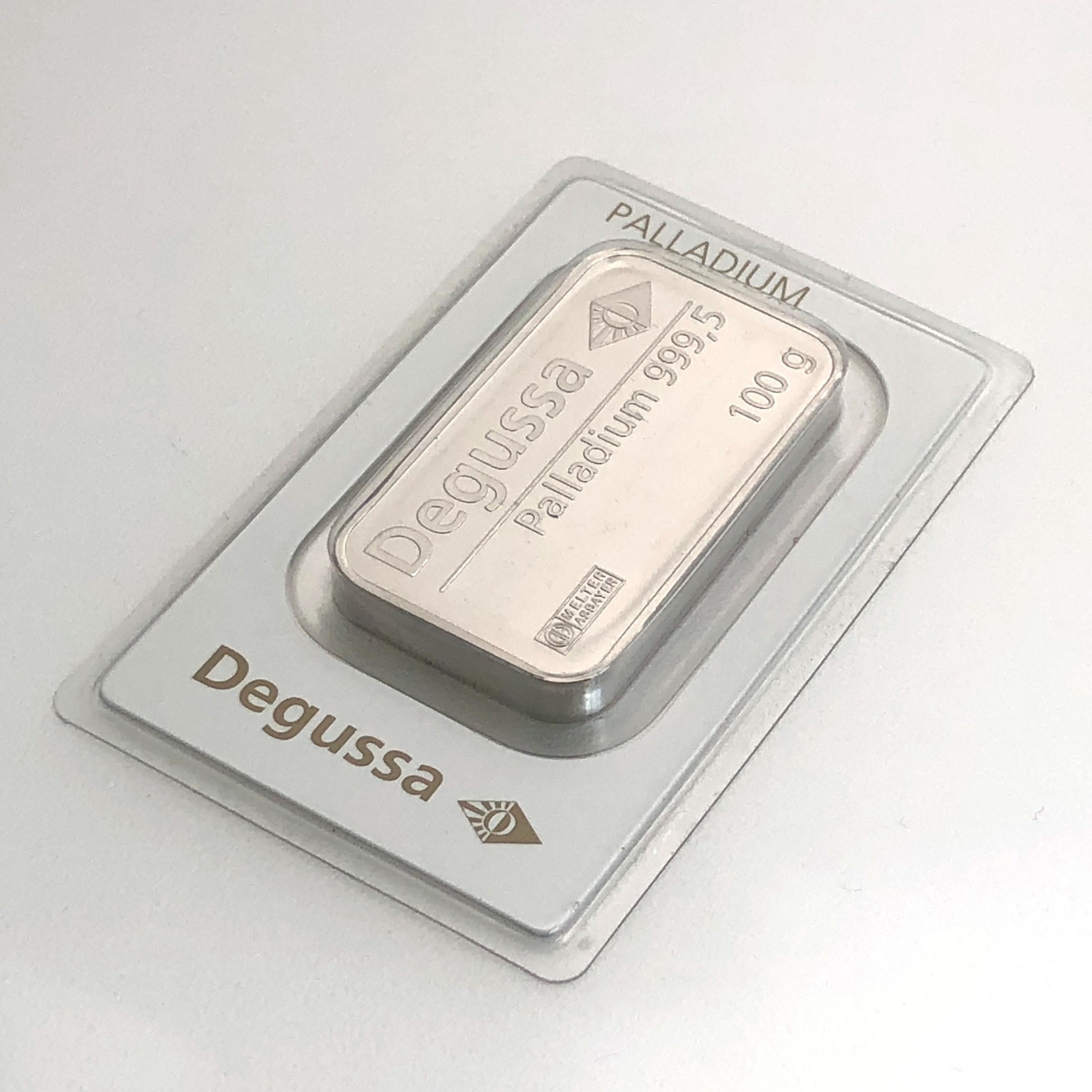 Palladiumbarren 100g "DEGUSSA" - Detailansicht 1