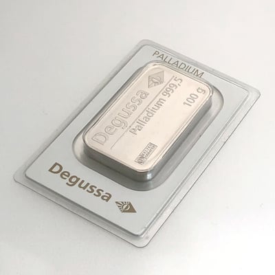 Palladiumbarren 100g "DEGUSSA" - Miniaturansicht 2