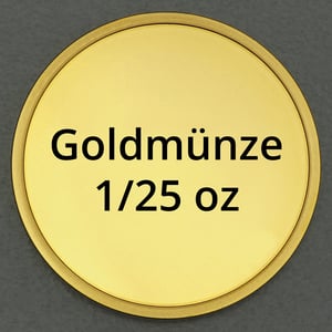 Goldmünze 1/25oz "Anlagegoldmünze" (diverse Hersteller) - Hauptansicht