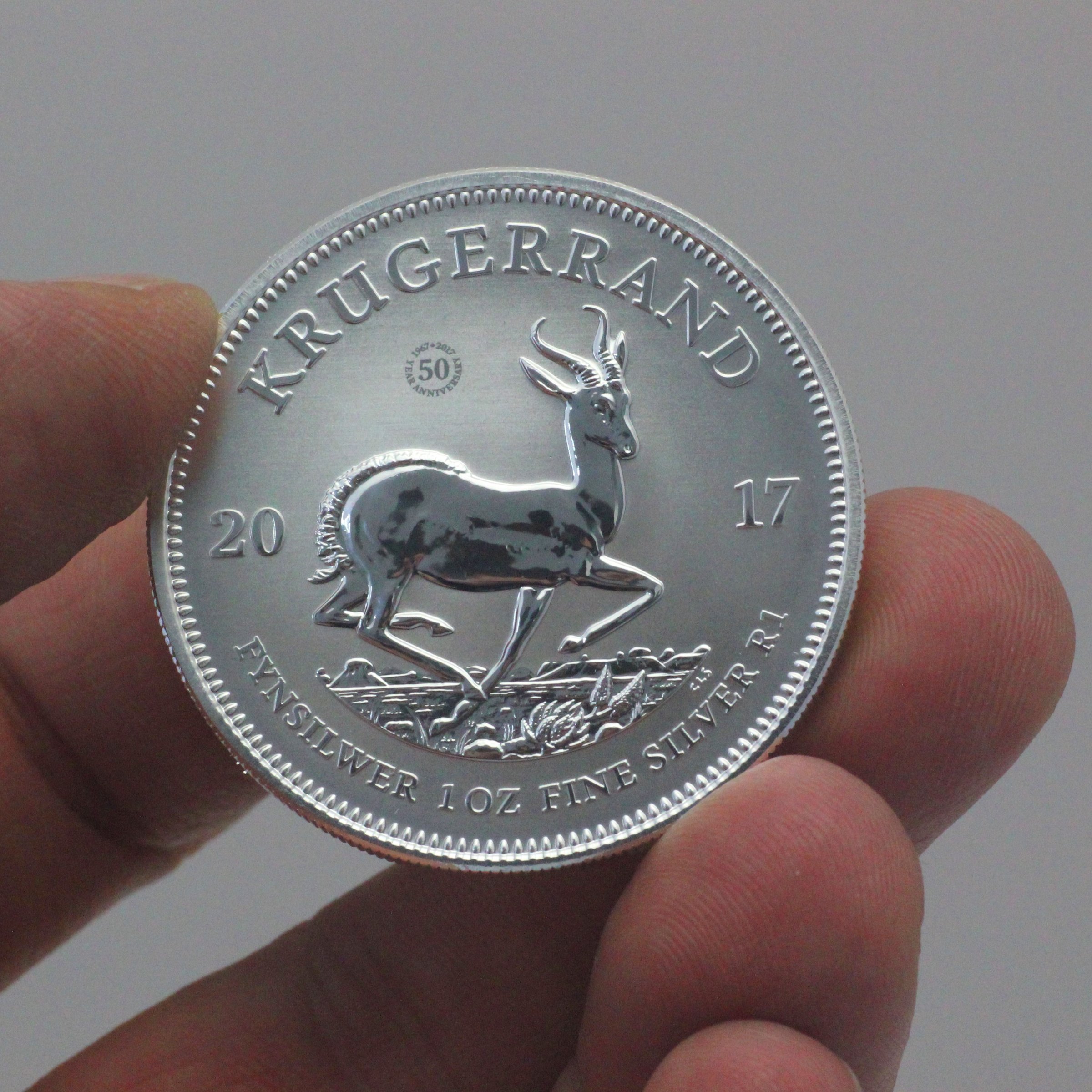 Silbermünze 1oz "Krügerrand" 2017 diff. (Südafrika) - Detailansicht 2