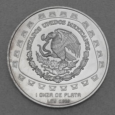 Silbermünze 1oz "Jaguar" 1998 Präkolumbische Kulturen – Tolteken (Mexiko) - Miniaturansicht 2