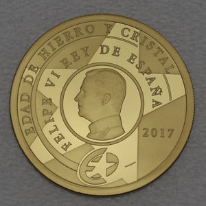 Goldmünze 200 Euro "Eisen und Glas" 2017 (Spanien) - Miniaturansicht 2