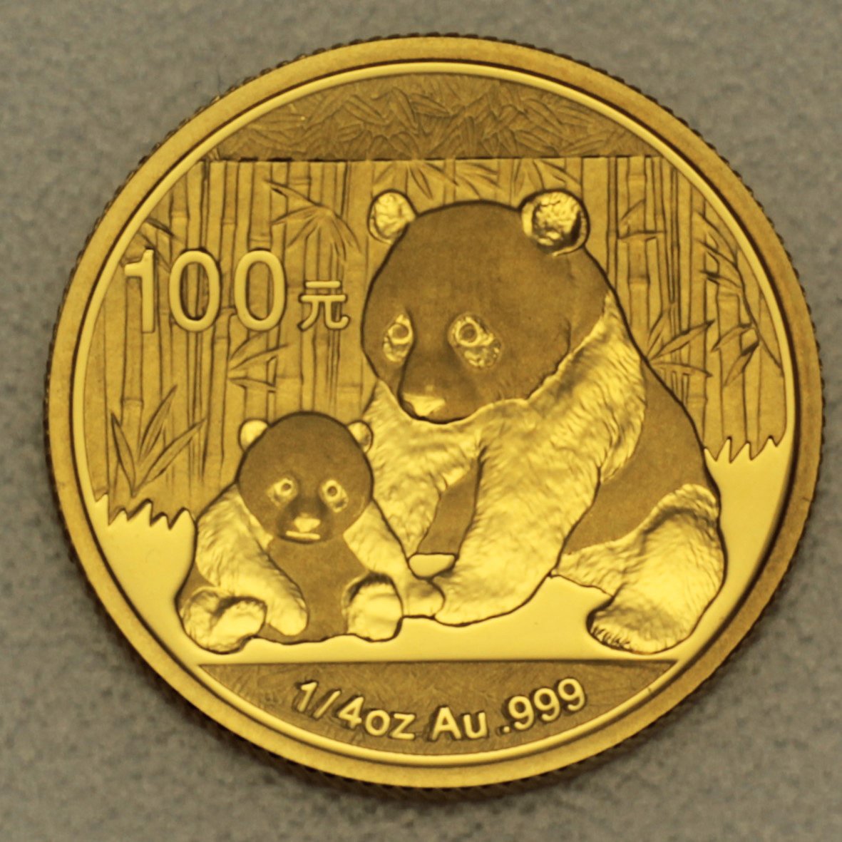 Goldmünze 1/4oz "Panda" 2012 (China) - Hauptansicht