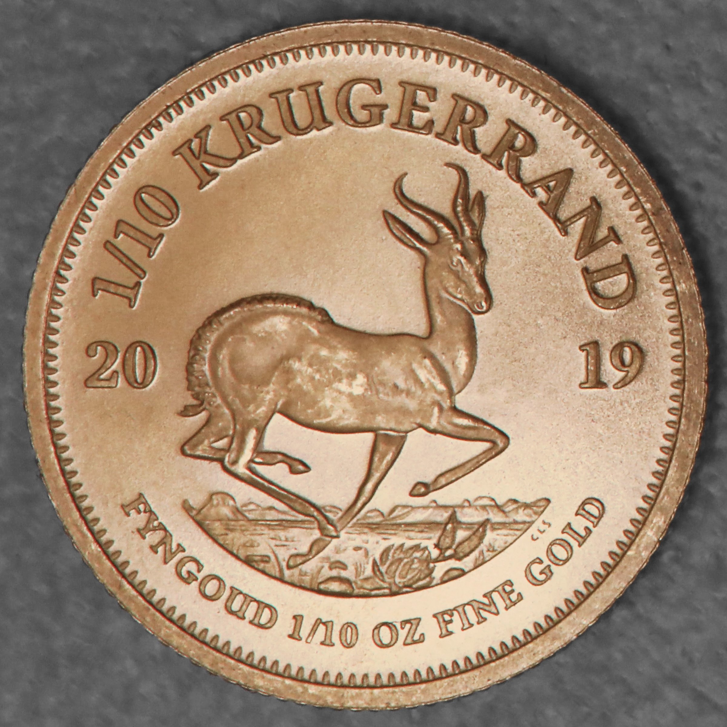 Goldmünze 1/10oz "Krügerrand" 2019 (Südafrika) - Hauptansicht