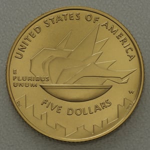 Goldmünze 5 Dollar "Olympic Salt Lake City" 2002 (USA) - Miniaturansicht 2