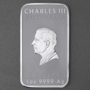 Silber Münzbarren 1oz "Rectangular Dragon" 2024 diff. (Australien) - Miniaturansicht 2