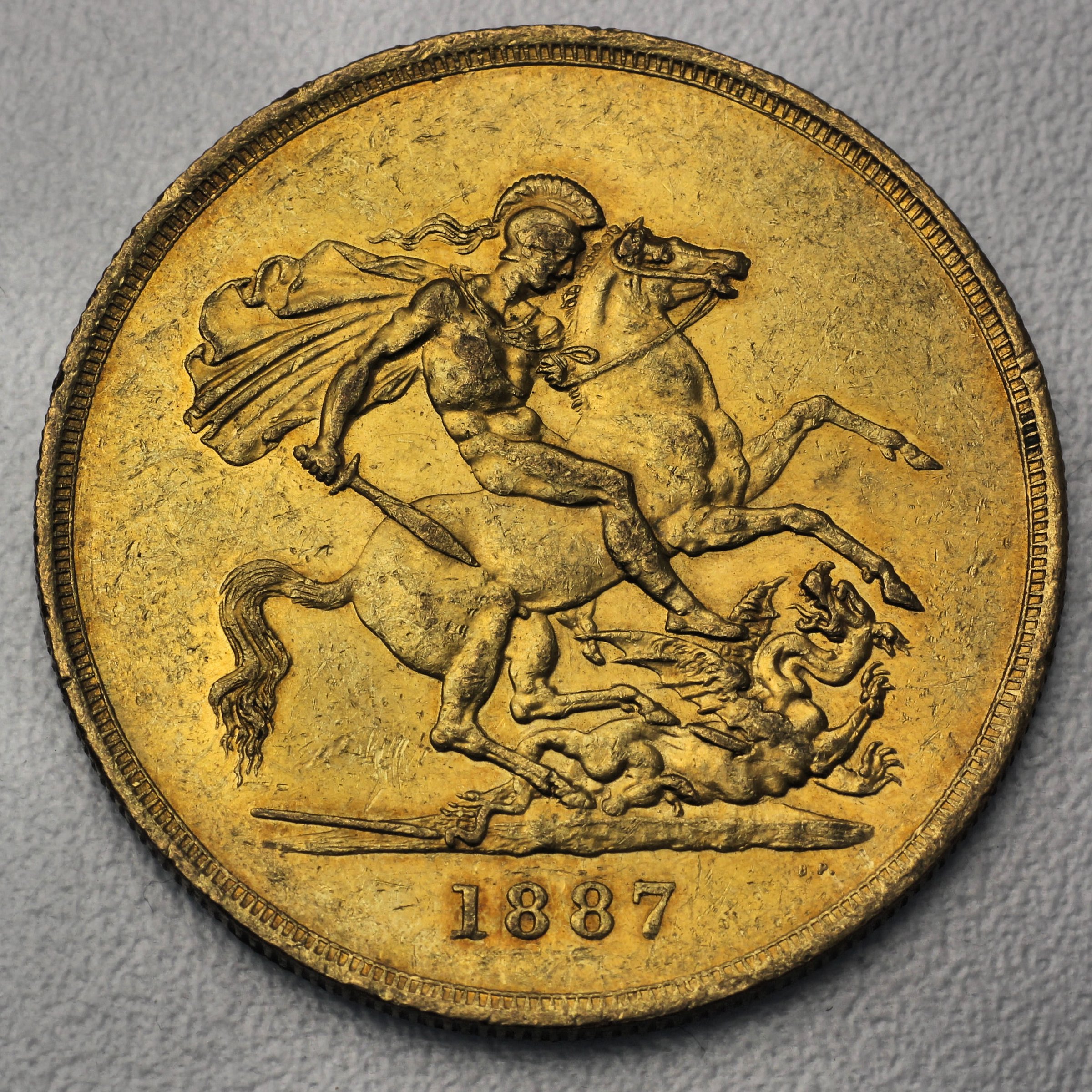 Goldmünze 5 Sovereign "Victoria" Krone (Großbritannien) - Detailansicht 1