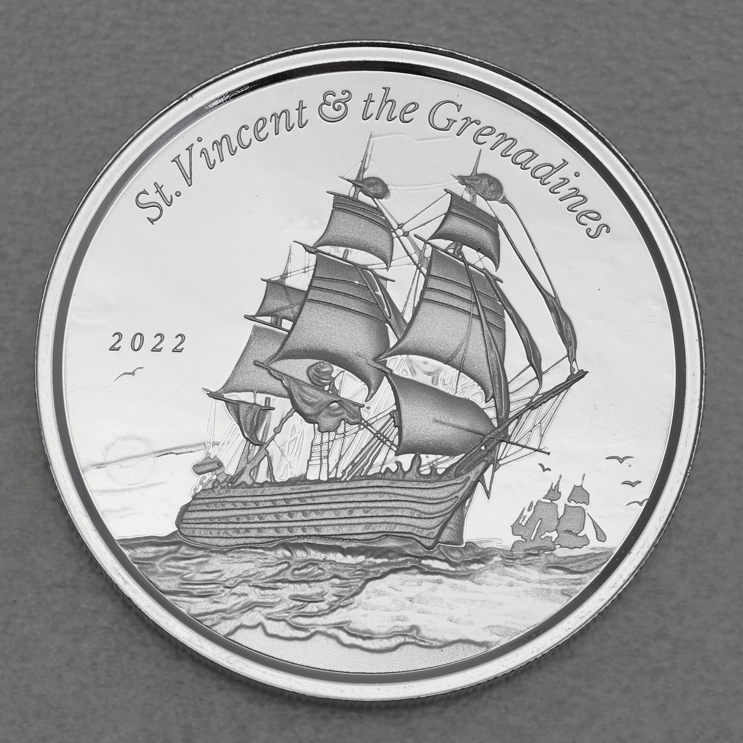 Silbermünze 1oz "Warship" 2022 Eastern Caribbean 8 (St. Vincent & die Grenadinen) - Hauptansicht