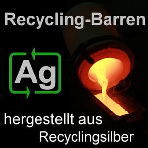 Silberbarren 500g ESG gegossen gravierbar Recyclingsilber - Miniaturansicht 3