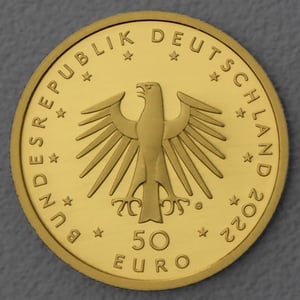 Goldmünze 50 Euro "Konzertgitarre" 2022 Musikinstrumente (Deutschland) - Miniaturansicht 2