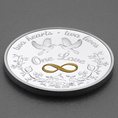 Silbermünze 1oz "One Love" 2023 (PP/koloriert) (Australien) - Miniaturansicht 3