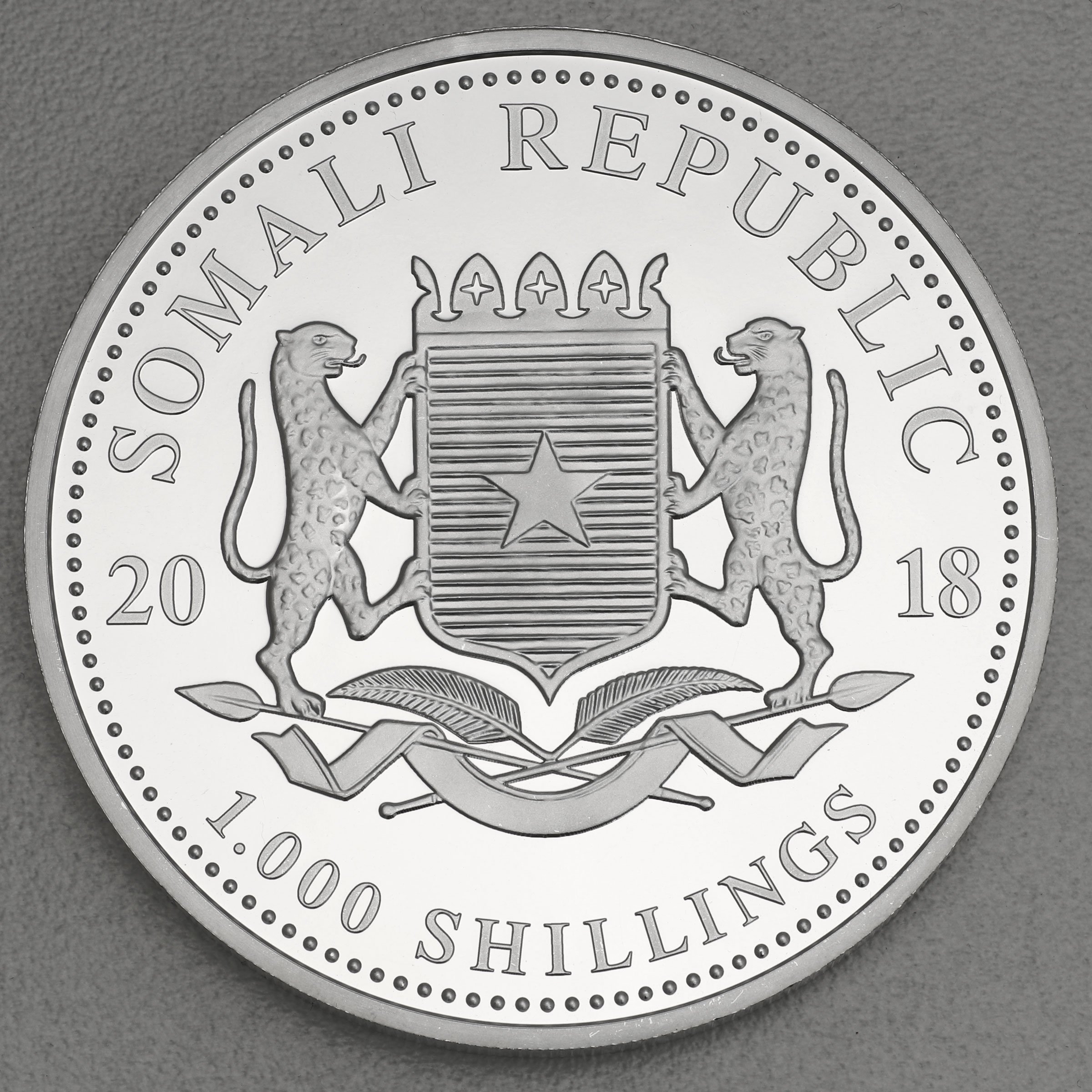 Silbermünze 10oz "Elefant" 2018 African Wildlife (Somalia) - Detailansicht 1