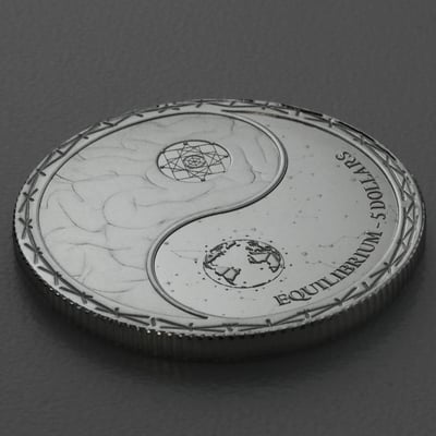 Silbermünze 1oz "Equilibrium" 2022 diff. (Tokelau) - Miniaturansicht 3