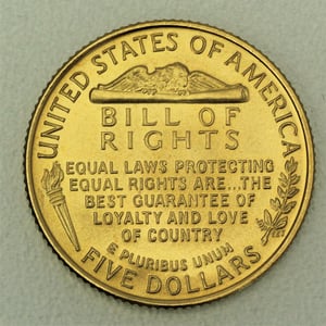 Goldmünze 5 Dollar "James Madison" 1993 (PP) (USA) - Miniaturansicht 2