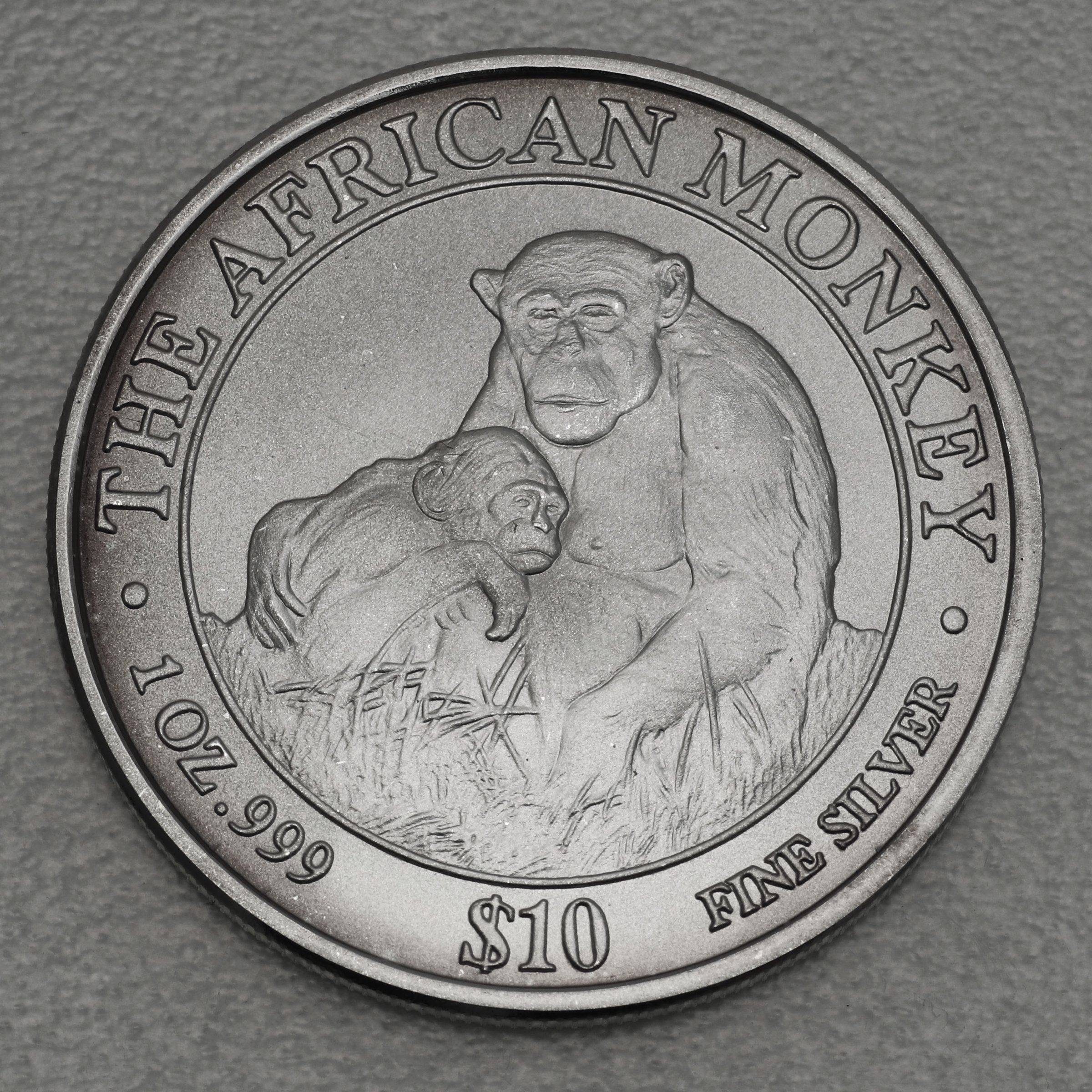 Silbermünze 1oz "Affe" 2003 The African Monkey (Somalia) - Hauptansicht