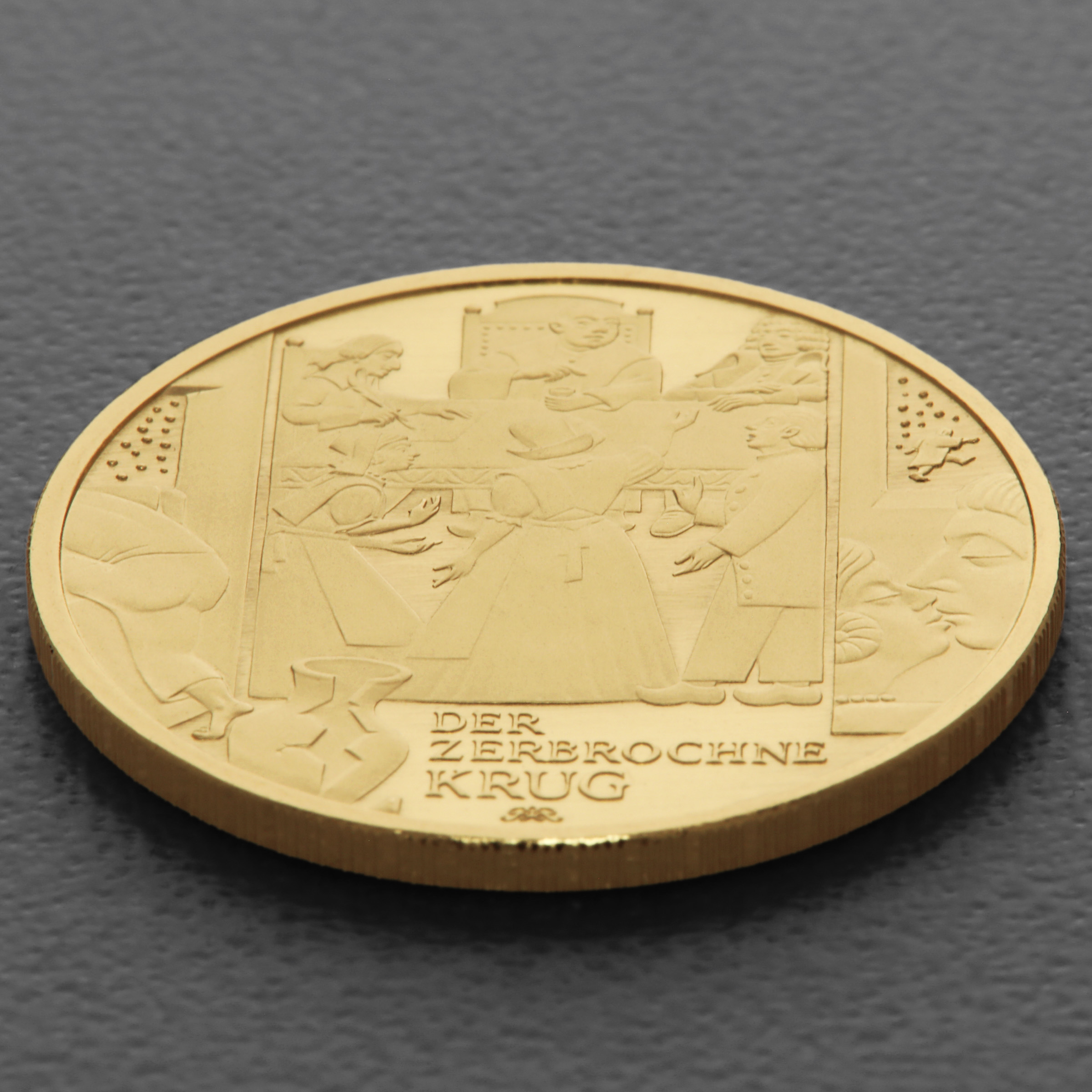 Goldmünze 100 Euro "Der zerbrochne Krug" 2024 Meisterwerke der deutschen Literatur (Deutschland) - Detailansicht 2