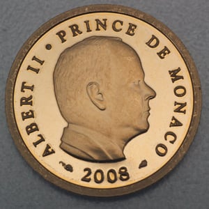Goldmünze 20 Euro "Prinz Albert II" 2008 (Monaco) - Hauptansicht