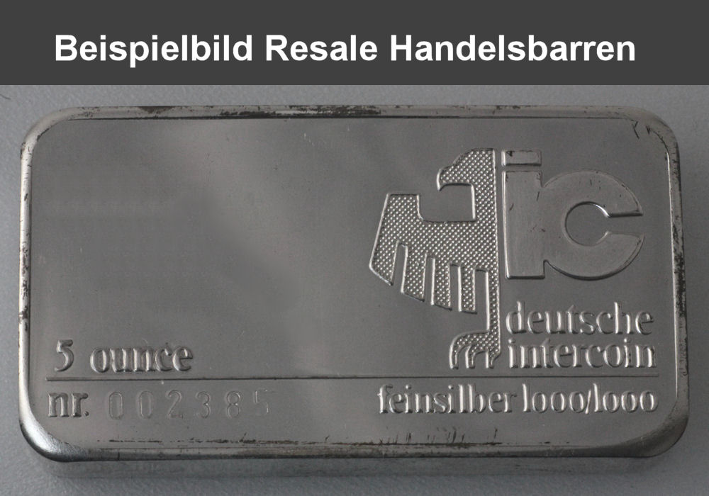 Silberbarren 5oz (Resale) - Detailansicht 1