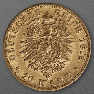 Goldmünze 10 Mark "Friedrich I." 1876-G J.186 (Baden) - Miniaturansicht 2