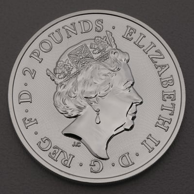 Silbermünze 1oz "The Royal Arms" 2019 (Großbritannien) - Miniaturansicht 2