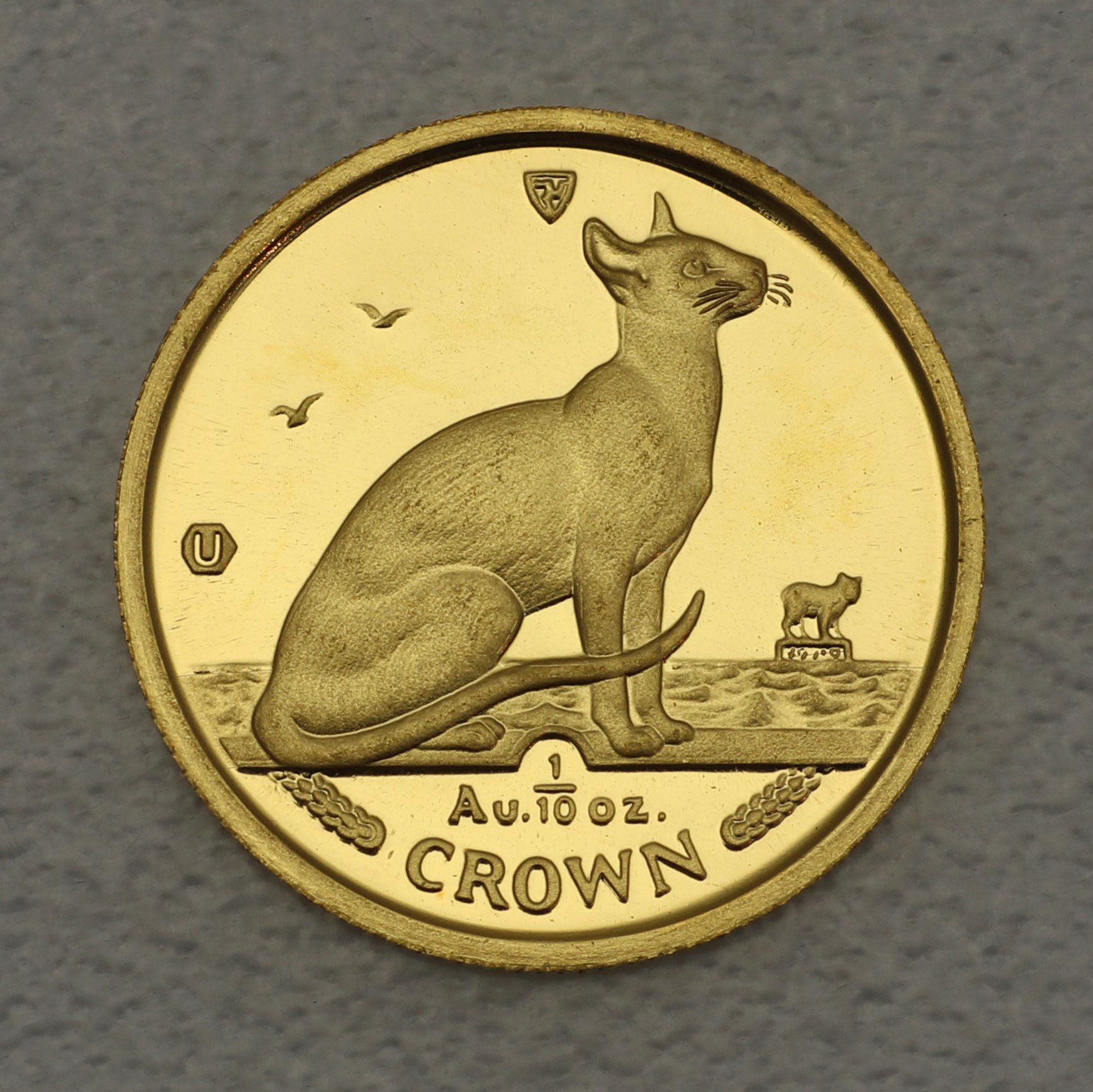 Goldmünze 1/25oz "Siamese Cat" 1992 Cats (Isle of Man) - Hauptansicht