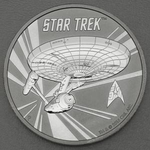 Silbermünze 1oz "U.S.S. Enterprise NCC-1701" 2016 Star Trek (Tuvalu) - Hauptansicht