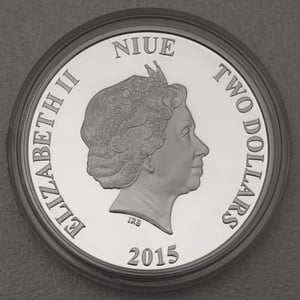 Silbermünze 1oz "Scrooge McDuck" 2015 Disney (Niue) - Miniaturansicht 2