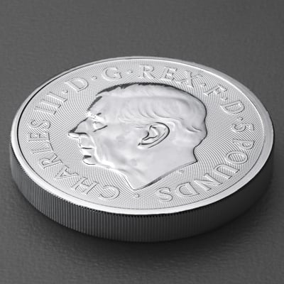 Silbermünze 2oz "Bull of Clarence" 2023 Royal Tudor Beasts 19% (Großbritannien) - Miniaturansicht 4