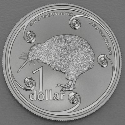 Silbermünze 1oz "Kiwi" 2004 (Neuseeland) - Miniaturansicht 1