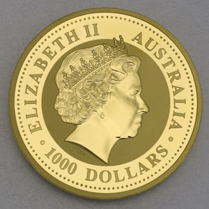 Goldmünze 10oz "Hahn" 2005 Lunar I – Year of the Rooster (Australien) - Miniaturansicht 2
