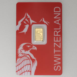 Goldbarren 1g PAMP "Switzerland - Eagle" - Hauptansicht