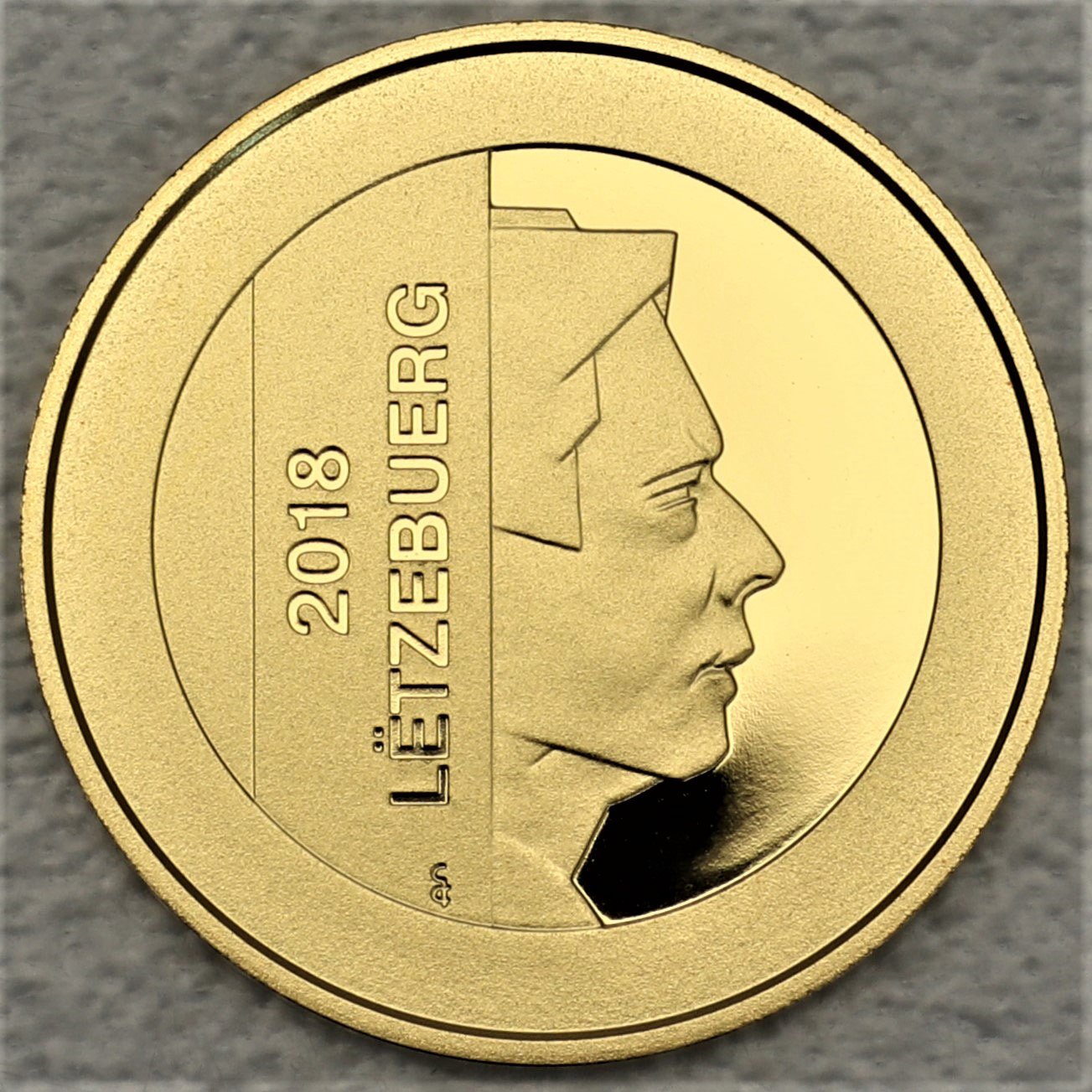 Goldmünze "2,5 Euro" 2018 20 Jahre Zentralbank Luxemburg (Luxemburg) - Hauptansicht