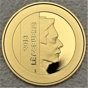 Goldmünze "2,5 Euro" 2018 20 Jahre Zentralbank Luxemburg (Luxemburg) - Miniaturansicht 1