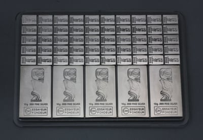 Münztafel 5 x 10g + 50 x 1g Ag (Cook Islands) - Miniaturansicht 1